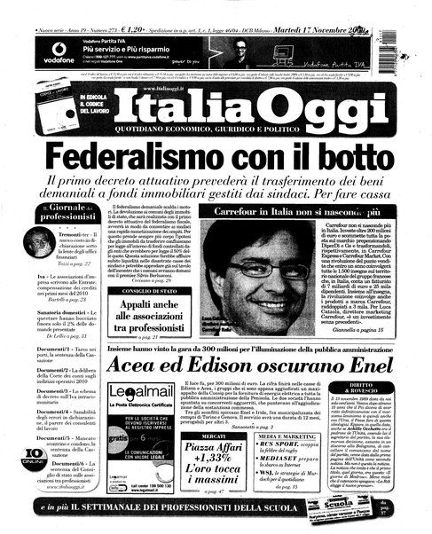 Italia oggi : quotidiano di economia finanza e politica